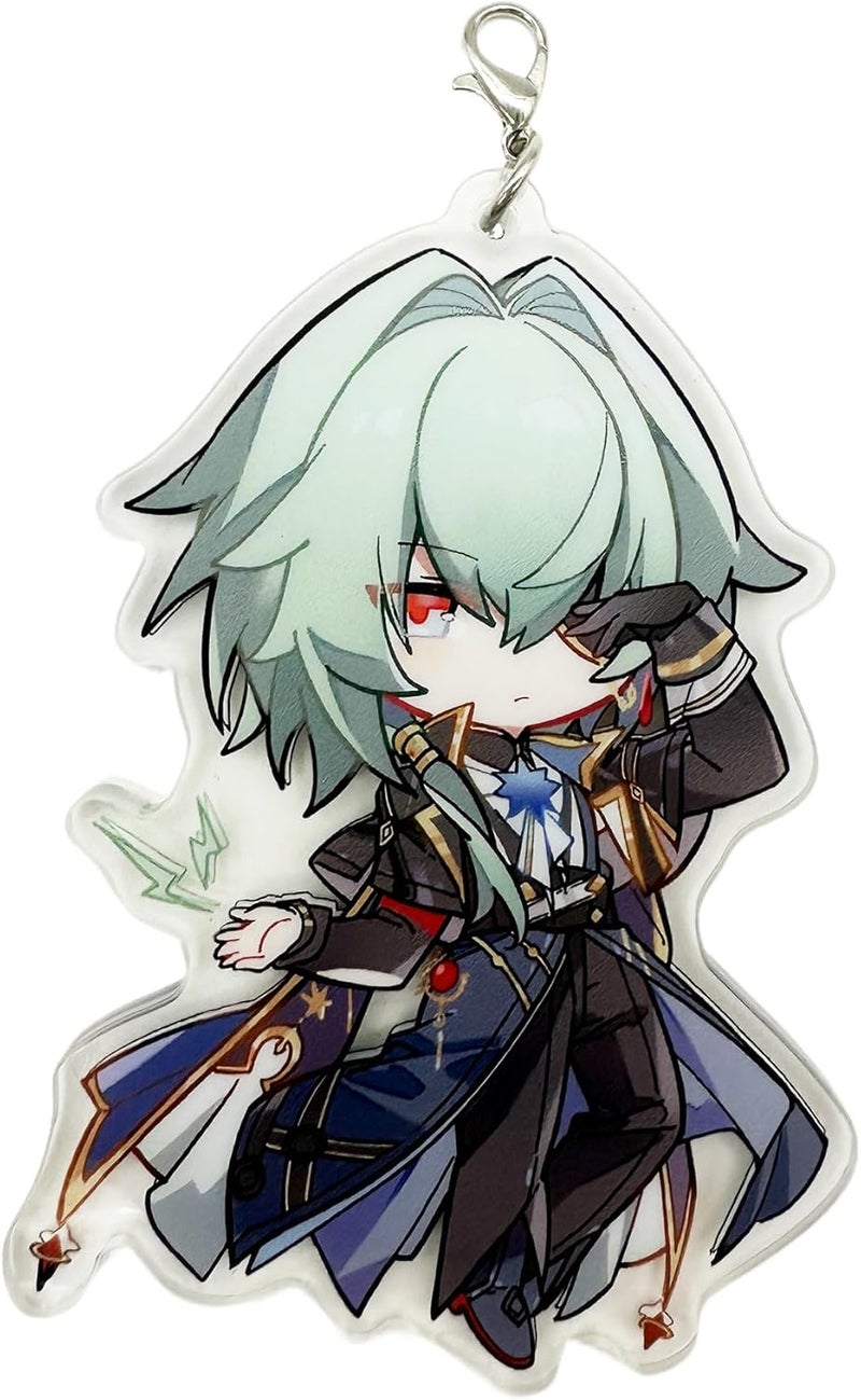 YJacuing Honkai: Star Rail Chibi Cute Acrylic Stand Figure Keychain - Image 2